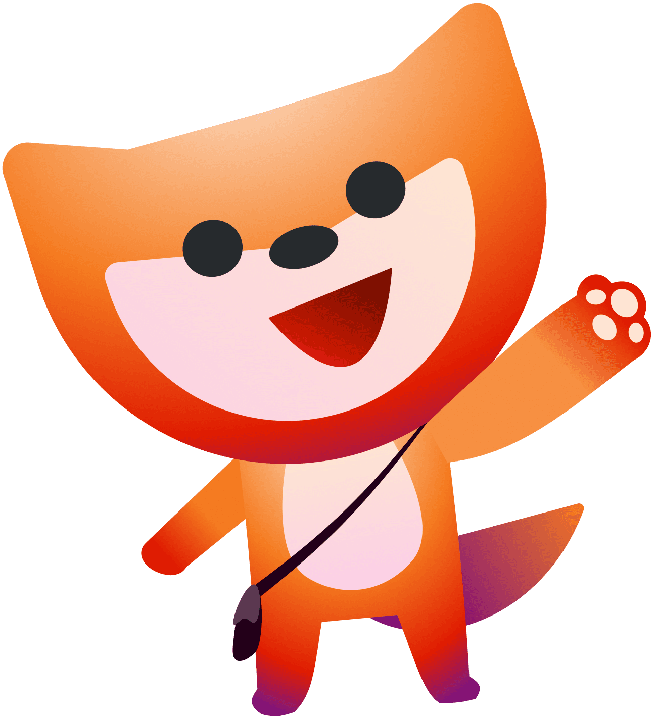 MIND mascot welcoming you